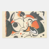 Sticker Rectangulaire Composition aux deux cerfs de Franz Marc (Devant)