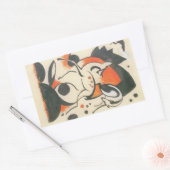 Sticker Rectangulaire Composition aux deux cerfs de Franz Marc (Enveloppe)