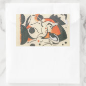 Sticker Rectangulaire Composition avec deux cerfs par Franz Marc (Sac)