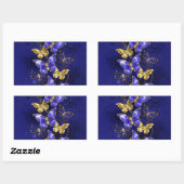 Sticker Rectangulaire Composition avec papillons Sapphire (Feuille)