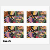 Sticker Rectangulaire Composition Kandinsky 10 Peinture Abstraite (Feuille)