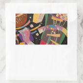 Sticker Rectangulaire Composition Kandinsky 10 Peinture Abstraite (Sac)