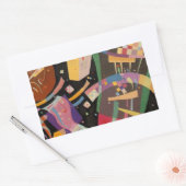 Sticker Rectangulaire Composition Kandinsky 10 Peinture Abstraite (Enveloppe)