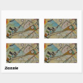 Sticker Rectangulaire Composition Kandinsky VIII (Feuille)
