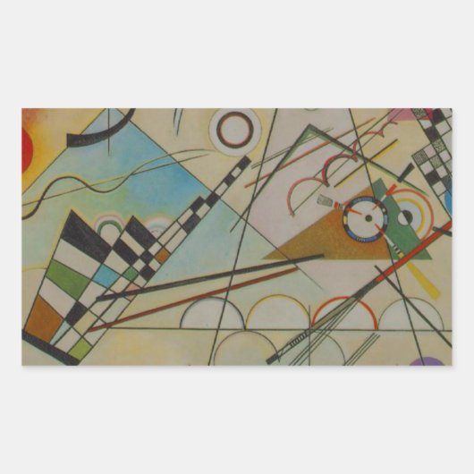 Sticker Rectangulaire Composition Kandinsky VIII (Devant)