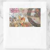 Sticker Rectangulaire Comptine de Mère l'Oie Conte de Fées (Sac)