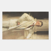 Sticker Rectangulaire comte de Dalhousie par John Singer Sargent (Devant)