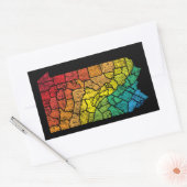 Sticker Rectangulaire comté de pennsylvanie (Enveloppe)