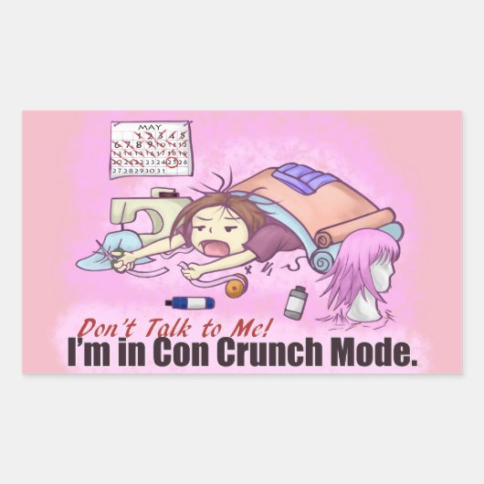 Sticker Rectangulaire Con Crunch (Devant)