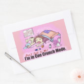 Sticker Rectangulaire Con Crunch (Enveloppe)