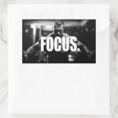 Sticker Rectangulaire CONCENTRATION - Motivation "Body building" (Sac)