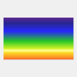 Sticker Rectangulaire Concepteur Customisé couleur coloré