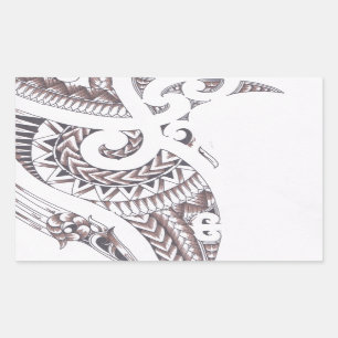 Sticker Rectangulaire concepteur de luxe maori
