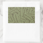 Sticker Rectangulaire Conception classique Art Nouveau de branche de Wil (Sac)