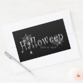 Sticker Rectangulaire Conception d'araignée d'Halloween farce ou attrape (Enveloppe)