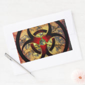 Sticker Rectangulaire Conception d'art biologique (Enveloppe)
