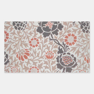 Sticker Rectangulaire Conception d'art botanique de William Morris Graft