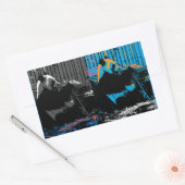 Sticker Rectangulaire Conception d'art moderne multi-panneaux d'ours Pan (Enveloppe)