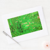 Sticker Rectangulaire Conception de carte (Enveloppe)