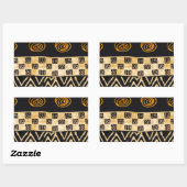 Sticker Rectangulaire Conception de chaman tribal africain (Feuille)