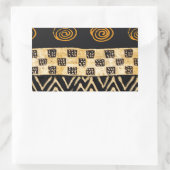 Sticker Rectangulaire Conception de chaman tribal africain (Sac)