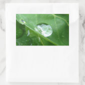 Sticker Rectangulaire Conception de conservation de l'eau de la feuille (Sac)