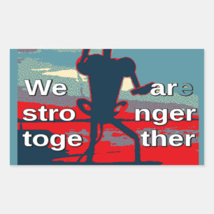 Sticker Rectangulaire Conception de dessin graphique patriotique USA Esp