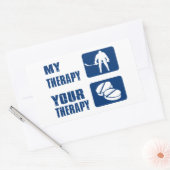 Sticker Rectangulaire Conception de hockey sur glace cool (Enveloppe)