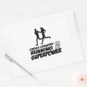 Sticker Rectangulaire Conception de la course inter-pays (Enveloppe)