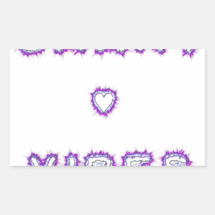 Sticker Rectangulaire Conception de l'art texte de devis Smart Vibes