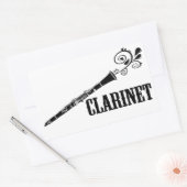 Sticker Rectangulaire Conception de swirl pour voyeur Clarinet (Enveloppe)