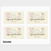 Sticker Rectangulaire Conception de tenue de Lorelai Chilton de Gilmore (Feuille)