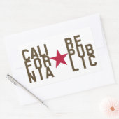 Sticker Rectangulaire Conception de texte de mode originale République d (Enveloppe)