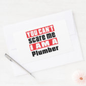 Sticker Rectangulaire Conception d'effroi de plombier (Enveloppe)