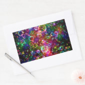 Sticker Rectangulaire Conception des cercles et bulles (Enveloppe)
