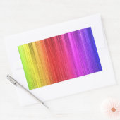 Sticker Rectangulaire Conception du rideau arc-en-ciel (Enveloppe)