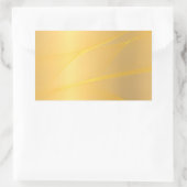 Sticker Rectangulaire Conception élégante modèle vierge or faux glamour (Sac)