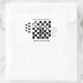 Sticker Rectangulaire Conception Inspirée des Échecs Classiques (Sac)