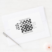 Sticker Rectangulaire Conception Inspirée des Échecs Classiques (Enveloppe)