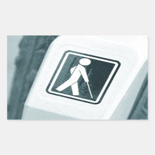 Sticker Rectangulaire Conception sans visibilité de signe