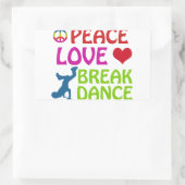 Sticker Rectangulaire Conceptions fraîches de danse de coupure (Sac)