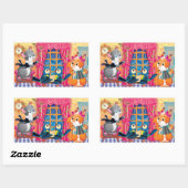Sticker Rectangulaire concert (Feuille)