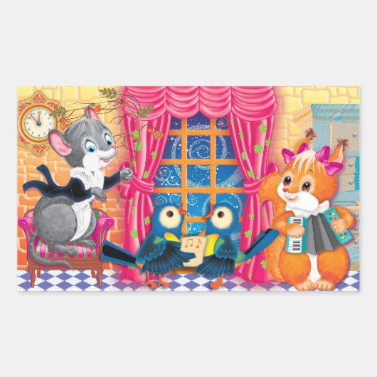 Sticker Rectangulaire concert (Devant)