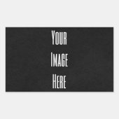 Sticker Rectangulaire Concevez votre propre (Devant)
