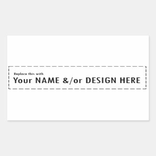 Sticker Rectangulaire Concevez votre propre coutume personnalisent la