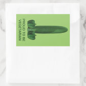 Sticker Rectangulaire Concombre Et Poivrons (Sac)