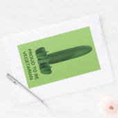Sticker Rectangulaire Concombre Et Poivrons (Enveloppe)