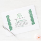 Sticker Rectangulaire Concombre pressé à froid savon vert blanc (Enveloppe)