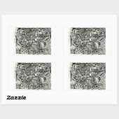 Sticker Rectangulaire Concours à sens unique, par Brian Benson (Feuille)