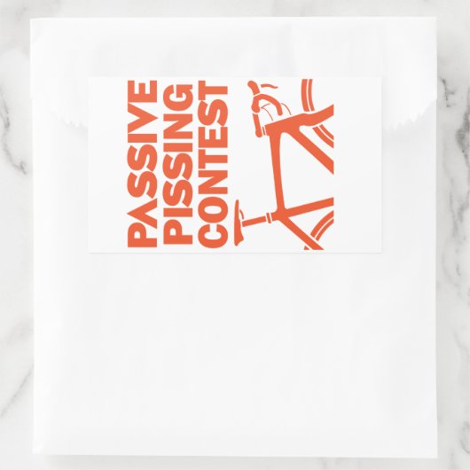 Sticker Rectangulaire Concours de baisers passifs (Sac)